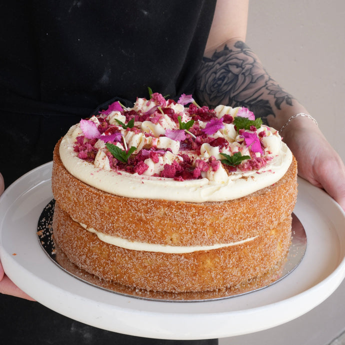 Jam Donut Inspired Cake