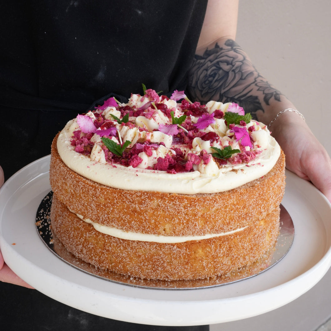 Jam Donut Inspired Cake